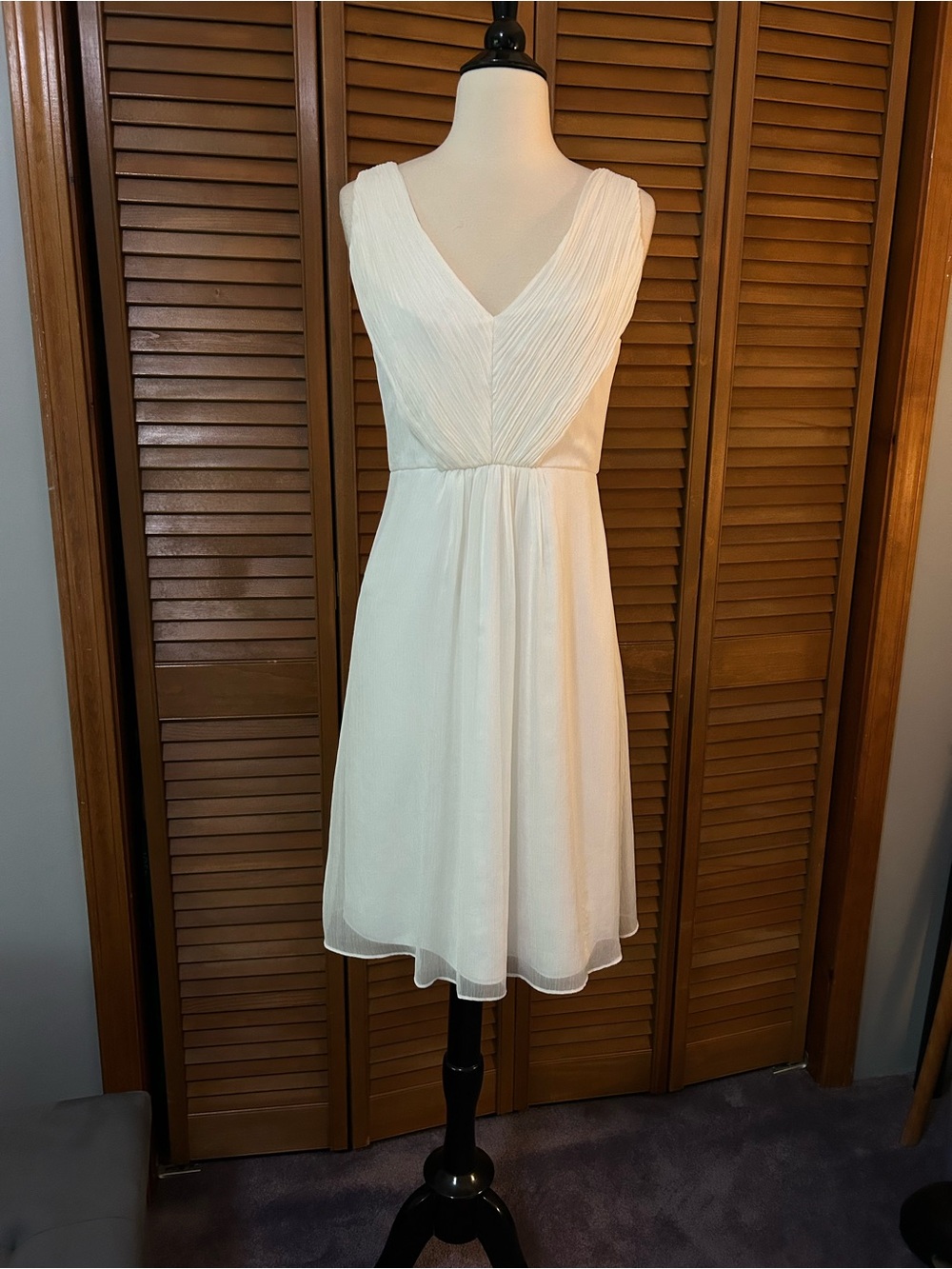 J. Crew Ivory V-Neck Dress